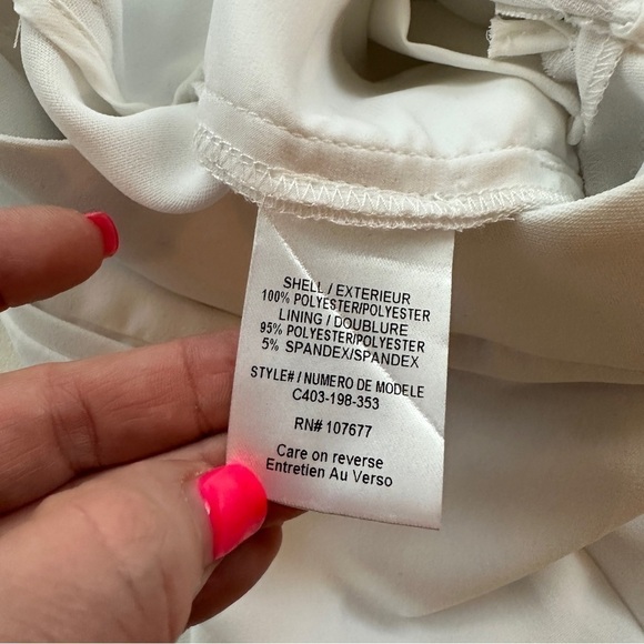 Alice + Olivia High Rise Pleated Pants Size 10 Clean Girl Aesthetic Minimalist - Picture 5 of 8